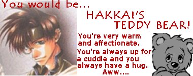 Hakkai's teddy bear!