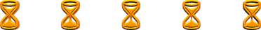 5 orange hourglasses