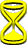 yellow hourglass